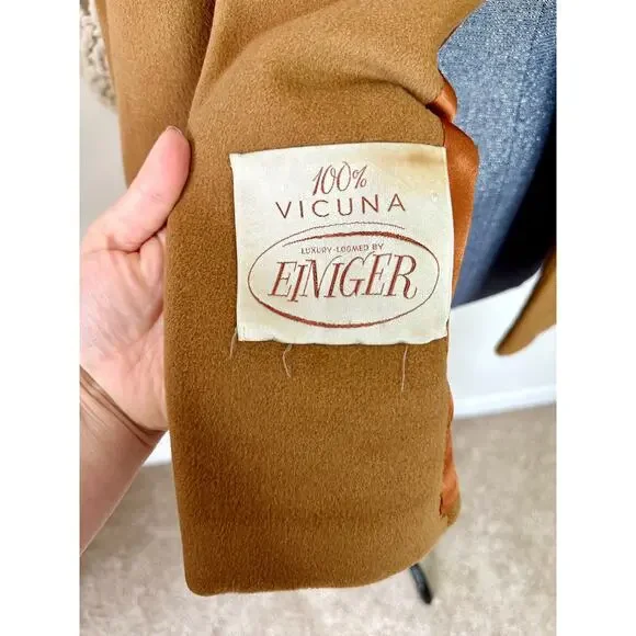 Vintage 1950s Vicuna Einiger Mill Cropped Swing Jacket One Size